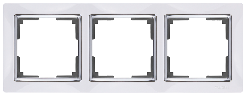 Рамка на 3 поста (белый) Werkel WL03-Frame-03-white