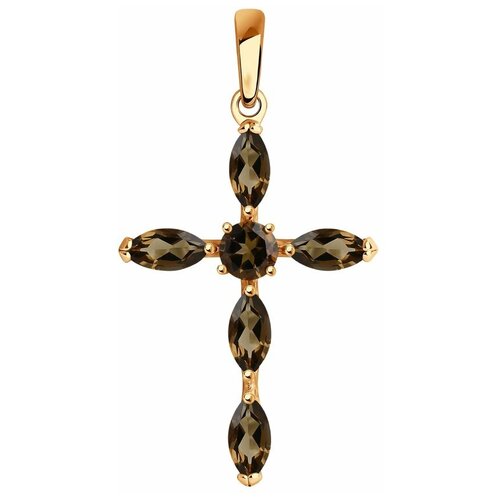 фото Sokolov подвеска из золочёного серебра с раухтопазами 92030510