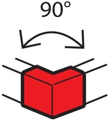 Внешний угол 100х50 неизменяемый 90° METRA, LEGRAND 638012 (1 шт.)