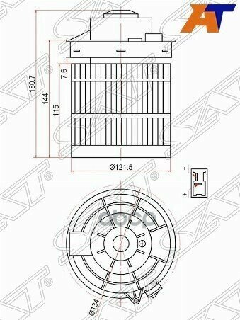 Мотор Отопителя Салона Nissan Juke 10-20 Sat арт. ST-272261KA0A