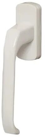 Ручка оконная для металопластиковых окон 35 мм , алюмиий , белая (комплект 2 шт)