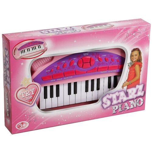 Инстр. муз. на батар. Синтезатор Starz Piano,25 клав, Potex, арт.652B-pink инстр муз на батар синтезатор starz piano 25 клав potex арт 652b pink