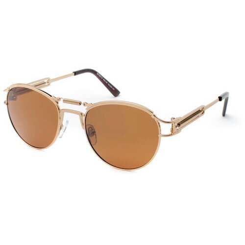 Солнцезащитные очки , золотой, коричневый солнцезащитные очки 35491 золотой коричневый
