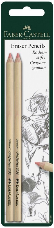 Карандаш-корректор 2шт PERFECTION блистер (185698) Faber-Castell - фото №4