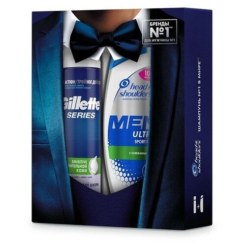 Подарочный набор Head  & Shoulders: Шампунь Sports Fresh, 200 мл, Пена для бритья, 250 мл