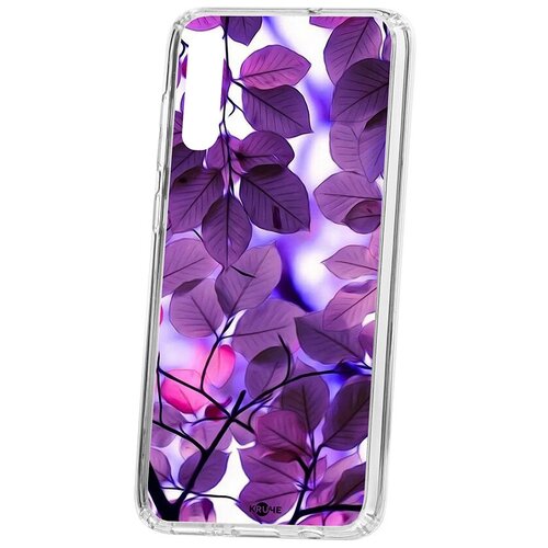 фото Чехол на самсунг а70 kruche print purple leaves кruче