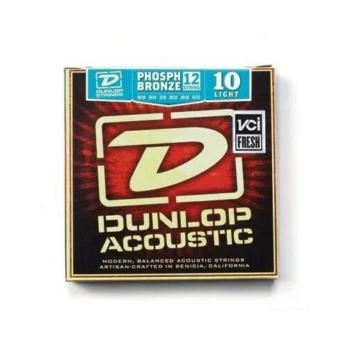 DUNLOP DAP Phosphor Bronze Medium 12-String 12-52 струны для 12-струнной акустической гитары