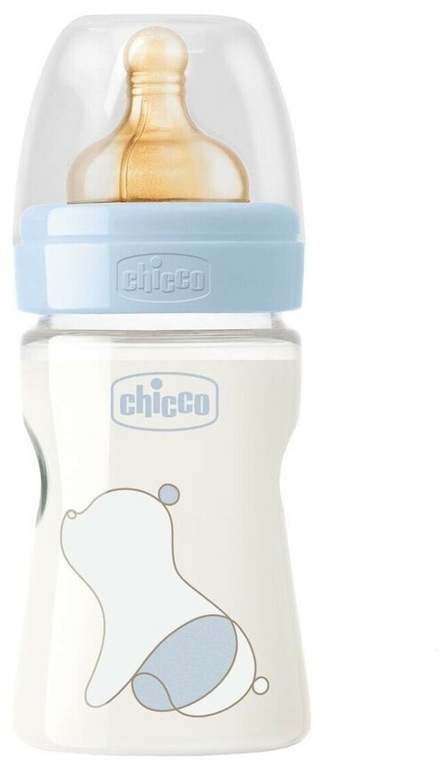 Бутылочка для кормления Chicco Original Touch Boy 0мес.+, латексная соска, РР, 150мл.