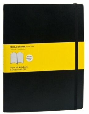 Блокнот Moleskine в клетку Classic Soft черный XLarge Squared