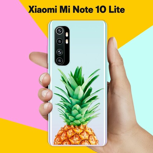 Силиконовый чехол на Xiaomi Mi Note 10 Lite Ананас / для Сяоми Ми Ноут 10 Лайт