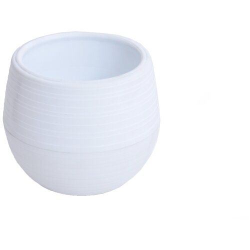 Кашпо Дуэт 2,5 л пластик белое Ангарск