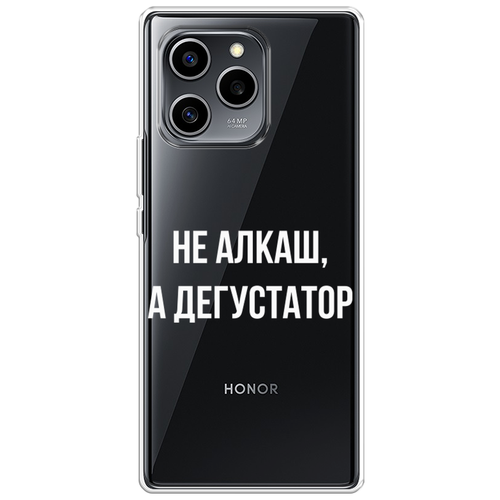 Силиконовый чехол на Honor 60 SE / Хонор 60 SE Дегустатор, прозрачный силиконовый чехол на honor 60 se хонор 60 se няшный единорог прозрачный