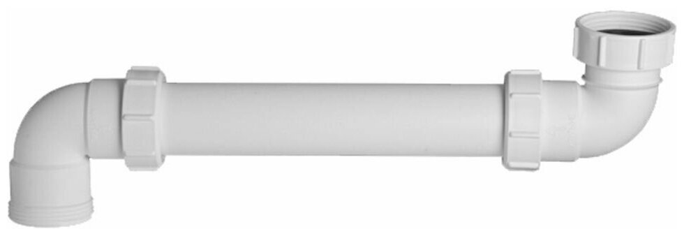 Отводной комплект из трубы с двумя отводами 90гр вход 11/2" внутр выход 11/2" нар. "McAlpine" HC13L