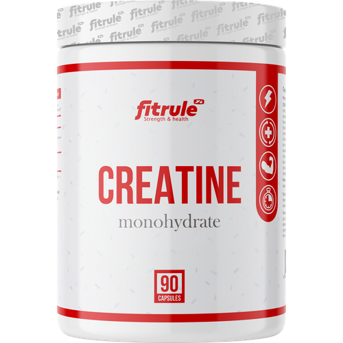 фото Fitrule креатин моногидрат creatine monohydrate 100% 90 капсул