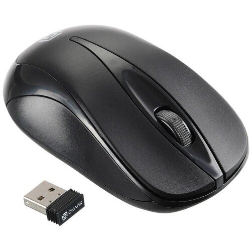 Мышь компьютерная Oklick 675MW ч/с оптич (800dpi) беспроводная USB (2but) мышь wireless oklick 675mw черный красный 800dpi usb 2but