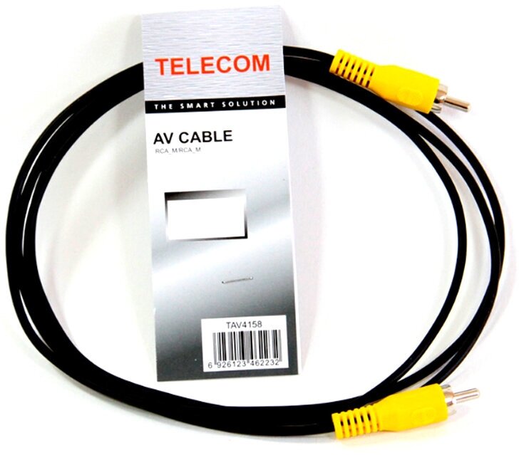 Кабель соединительный Telecom RCA(M)-RCA(M), 5м, черный (TAV4158-5M) VCOM Telecom - фото №6