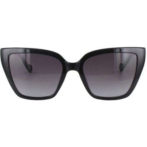 фото Солнцезащитные очки liu jo, бабочка, с защитой от уф, градиентные, для женщин, черный