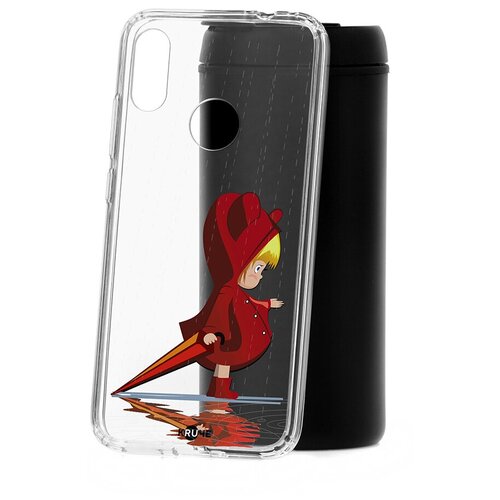фото Чехол xiaomi redmi note 7 kruche print девочка с зонтом кruче