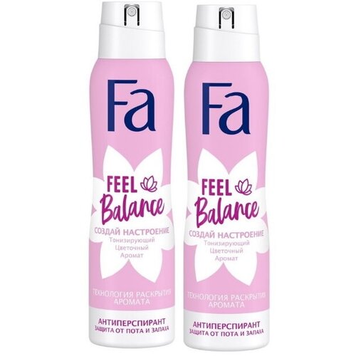 FA Дезодорант спрей Создай Настроение Feel Balance, 150мл * 2шт дезодорант fa feel balance аэрозоль 150мл