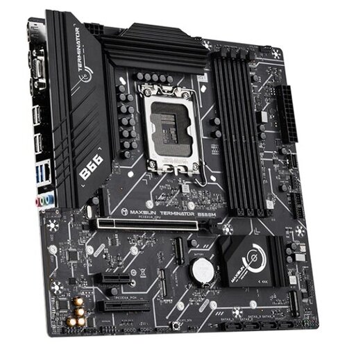 Материнская плата MB Maxsun /MS-Terminator B660M/ LGA1700 /B660/ 1*PCIEx16, 1*PCIEx4, 1*PCIEx1, 3*M.2 , 4*SATA3, VGA+2*HDMI+DP, mATX, 4*DDR4