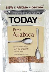 Кофе растворимый Today Pure Arabica сублимированный, пакет, 150 г