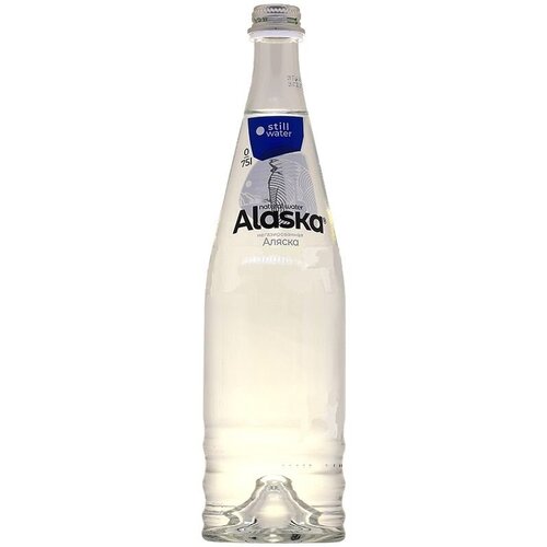 Вода питьевая Alaska (Аляска), негазированная, 6 шт по 0,75л, стекло