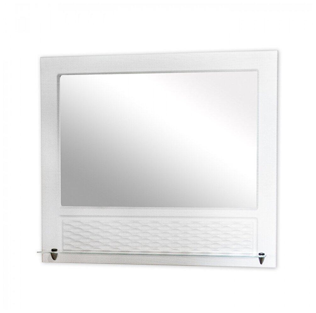 Зеркало "Ладога - 85" с подсветкой белое (ПВХ) - фотография № 6