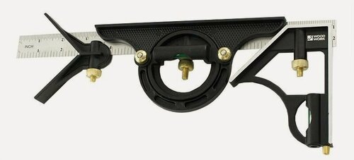 Изображение товара Угольник столярный мультифункциональный метрический 300 мм WOODWORK/вудворк MAR-300