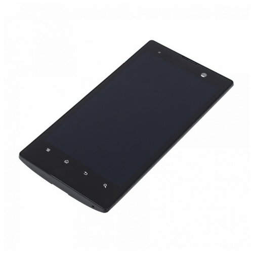 Дисплей для Sony LT28i Xperia Ion / LT28h Xperia Ion (в сборе с тачскрином) (в рамке) черный дисплей для sony g8441 xperia xz1 compact в сборе с тачскрином черный