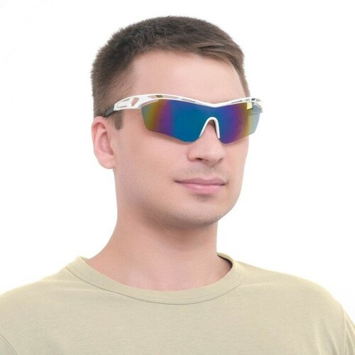 Солнцезащитные очки , спортивные, с защитой от УФ, градиентные, для мужчин