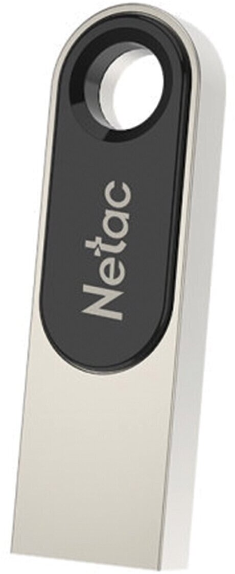 Флеш-диск Netac 16 gb u278 usb 2.0 металлический корпус серебристый черный (NT03U278N-016G)