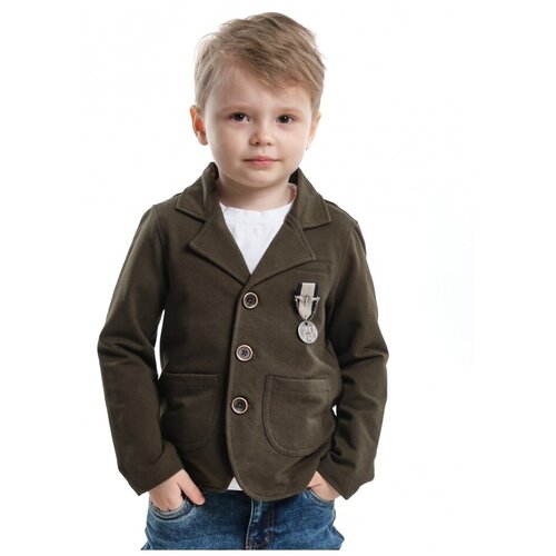 Пиджак для мальчика Mini Maxi, модель 7712, цвет хаки, размер 98
