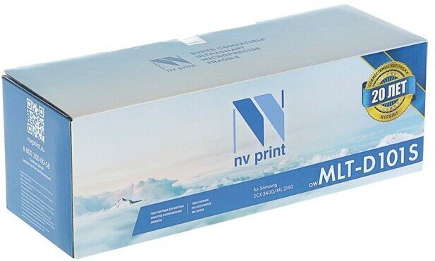 Картридж NV PRINT MLT-D101S для Samsung ML-2160/ML-2165/SCX-3400/SCX-3405 (1500k), черный