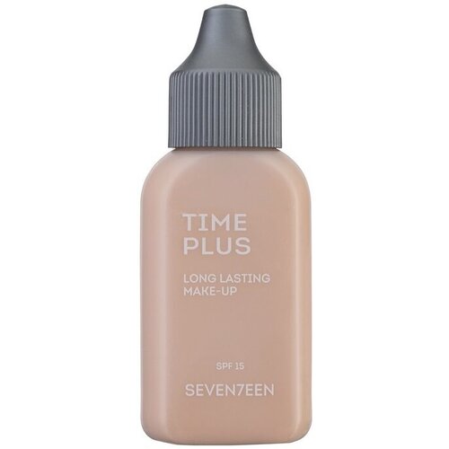 SEVENTEEN / Тональный крем длительного действия TIME PLUS LONGLASTING MAKE UP, тон №2 светло-бежевый