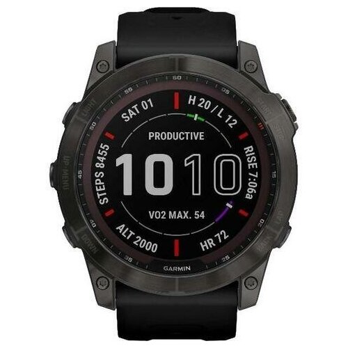 Умные часы Garmin Fenix 7S Sapphire Solar Carbon DLC