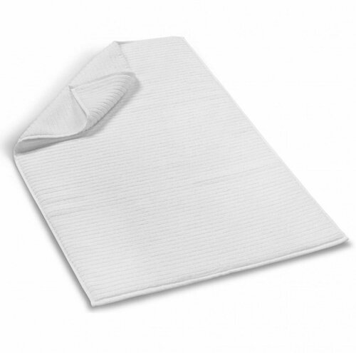 Банный коврик из турецкого длинноволокнистого хлопка Slim Ribbed, 60*90 см, белый (white)