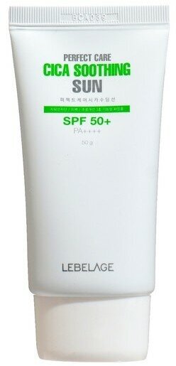 Солнцезащитный крем для лица LEBELAGE успокаивающий SPF50+ / PA++++, 50 г