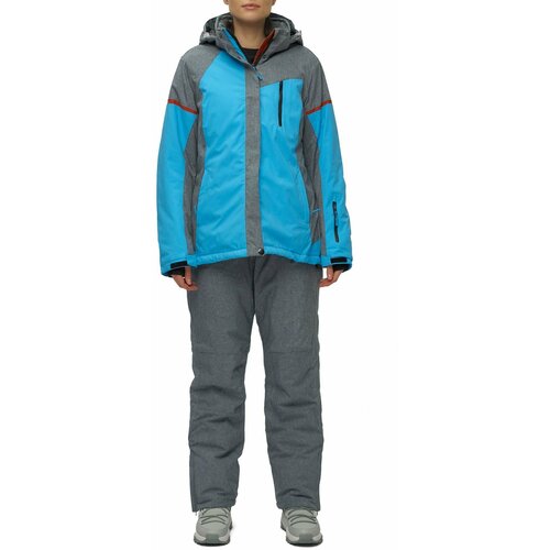Комплект с брюками  для сноубординга, зимний, силуэт полуприлегающий, утепленный, водонепроницаемый, размер 56, синий