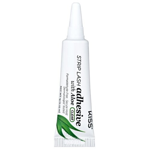 Kiss Клей с алое для накладных ресниц, Прозрачный Strip Lash Adhesive KPLGL05