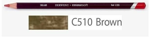 Карандаш цветной Coloursoft №C510 Коричневый Derwent 0701003