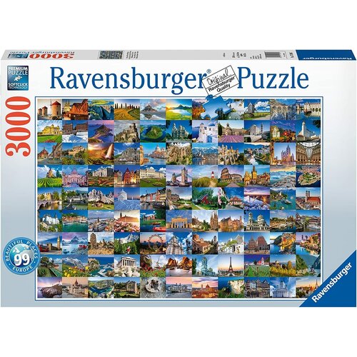 Пазл Ravensburger 3000 деталей: Красивые места Европы