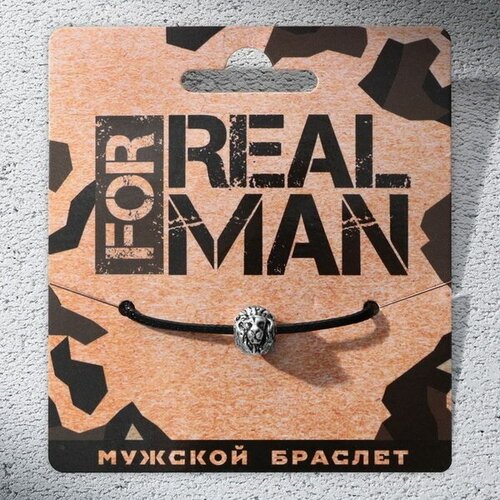 фото Браслет мужской "real man", длина 23 см art beauty