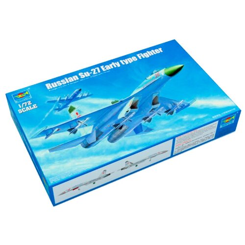 Сборная модель Trumpeter Russian Su-27 Early type Fighter (01661) 1:72