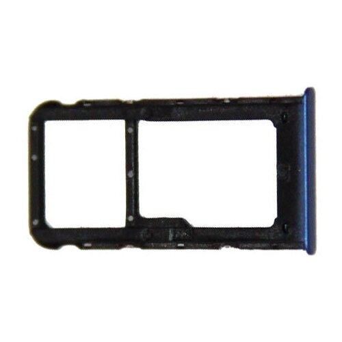 Лоток Sim-карты для Huawei P Smart (FIG-LX1) и карты памяти <синий> for huawei p smart enjoy 7s fig lx1 micro sim card holder slot tray adapters black blue gold fig la1 fig lx2 fig lx3