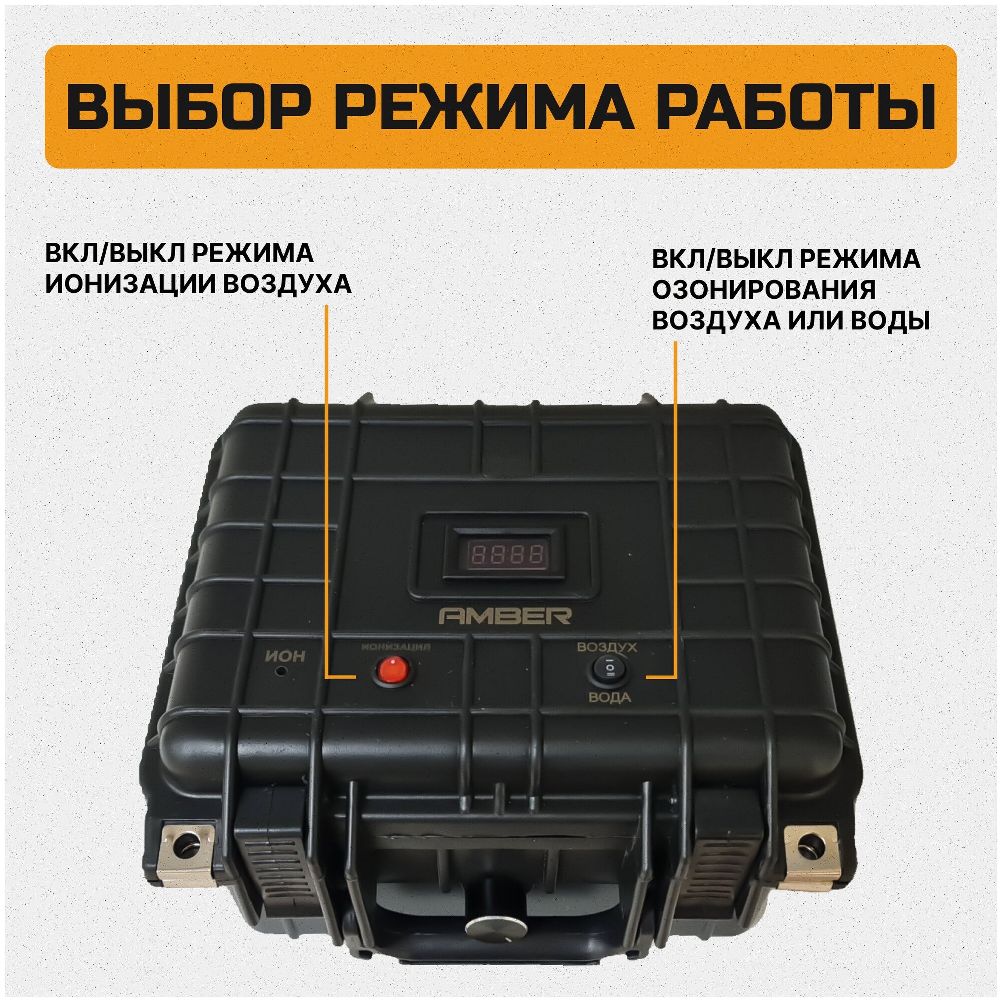 Бытовой озонатор ионизатор воздуха и воды для дома, продуктов, холодильника и обуви Amber 10000 Combo - фотография № 4
