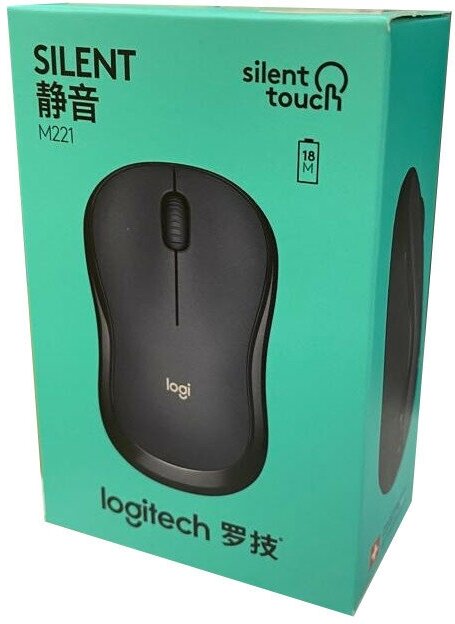 Мышка USB OPTICAL WRL M221 GREEN 910-006112 LOGITECH - фото №10