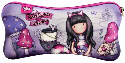 Пенал-косметичка неопреновый Santoro London Cheshire Cat, санторо Gorguss