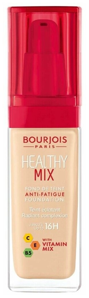 Буржуа Париж / Bourjois Paris - Тональный крем для лица Healthy Mix тон 50 Rose Ivory 30 мл