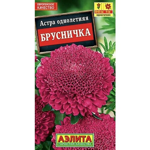 Астра малиновая однолетняя брусничка, 1 пакет, аэлита, для срезки, холодостойкий, семена 0,2г