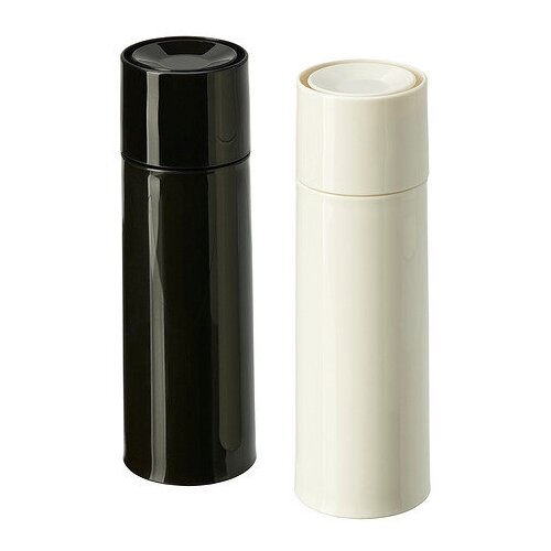 Мельница для специй IKEA, 14 см, черный/белый.